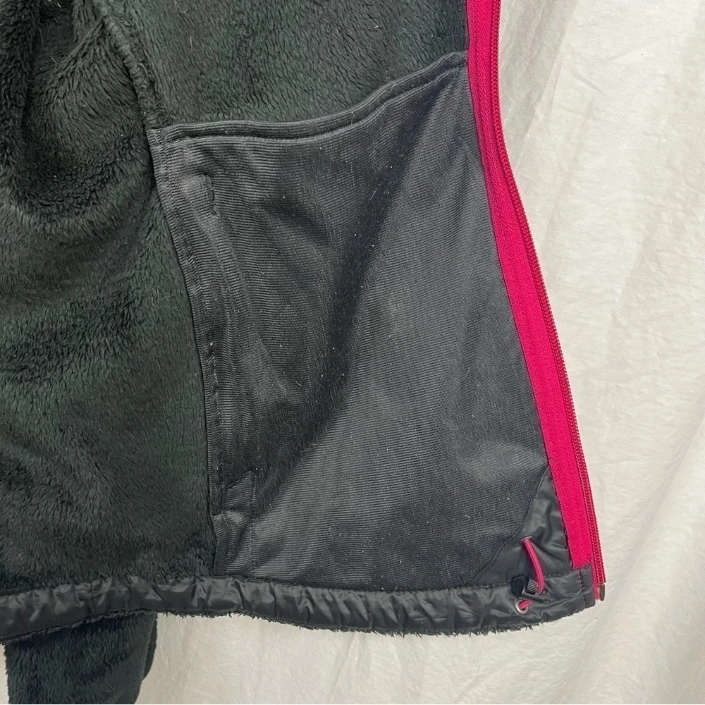 The North Face black  Full Zip fuzzy Fleece Jacket Women’s Large. - Picture 4 of 7